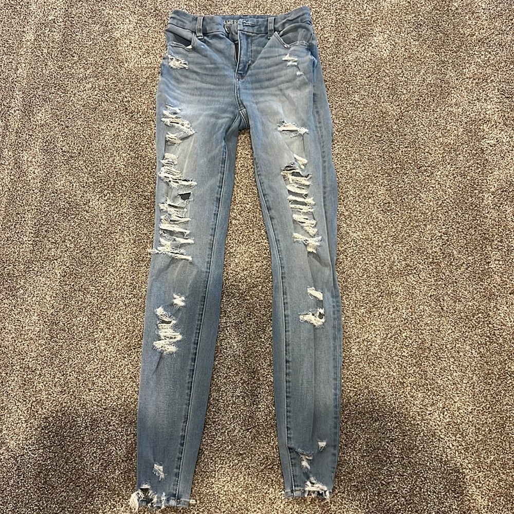 American Eagle skinny jeans blue
